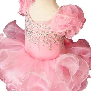 Sparkling Handmade Pink Kids Dance Costume